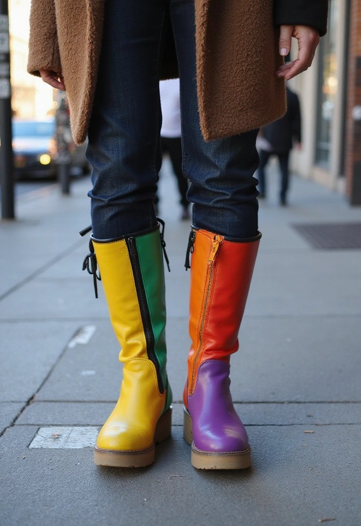16 Trendy Shoes You Need This Season (Warning: #5 Is Seriously Comfy!) - 6. Brightly Colored Boots